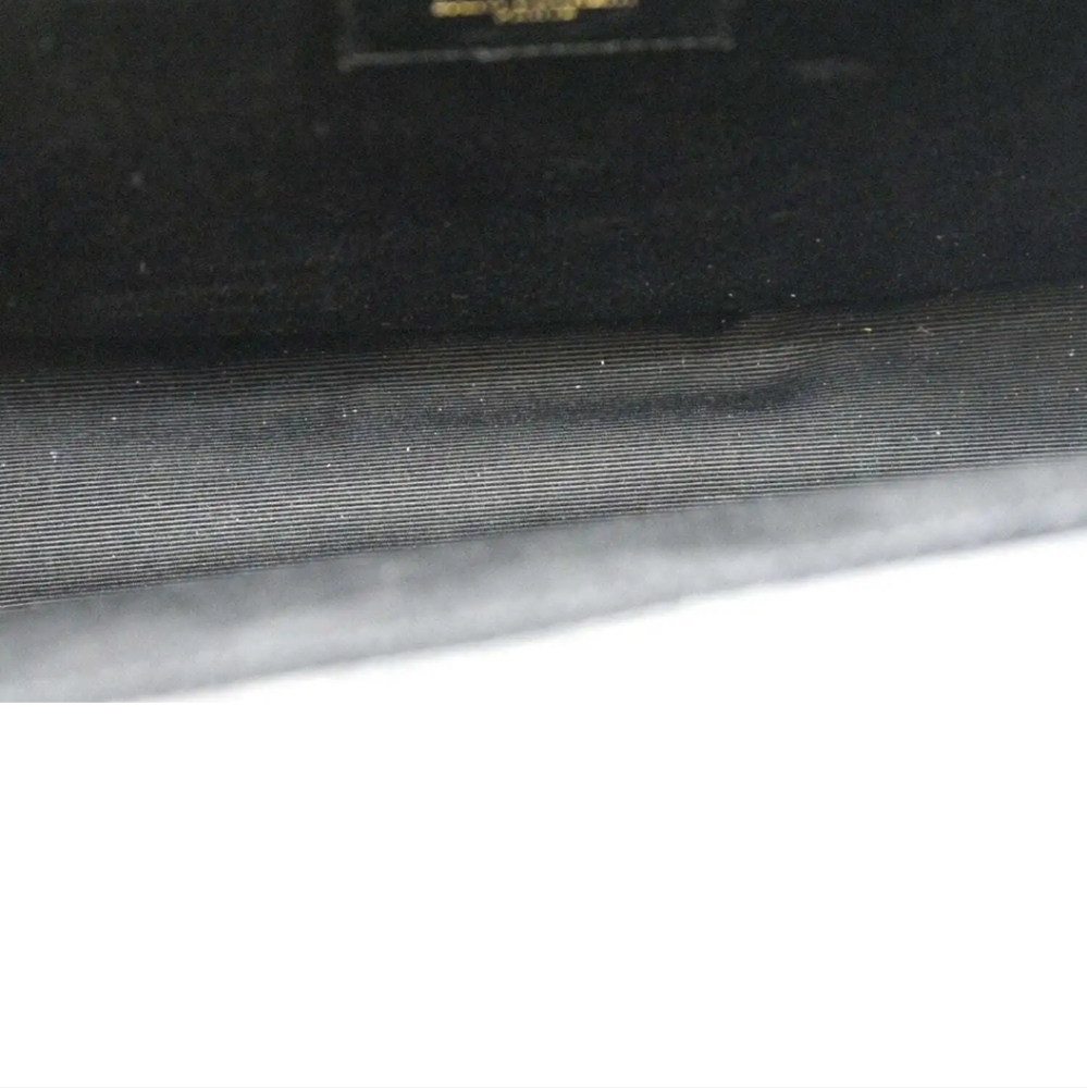 YVES SAINT LAURENT Large Envelope Leather Chain Shoulder Bag Black - Picture 12 of 15